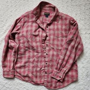 Final Sale Woolrich Cream & Pink Plaid Button-down